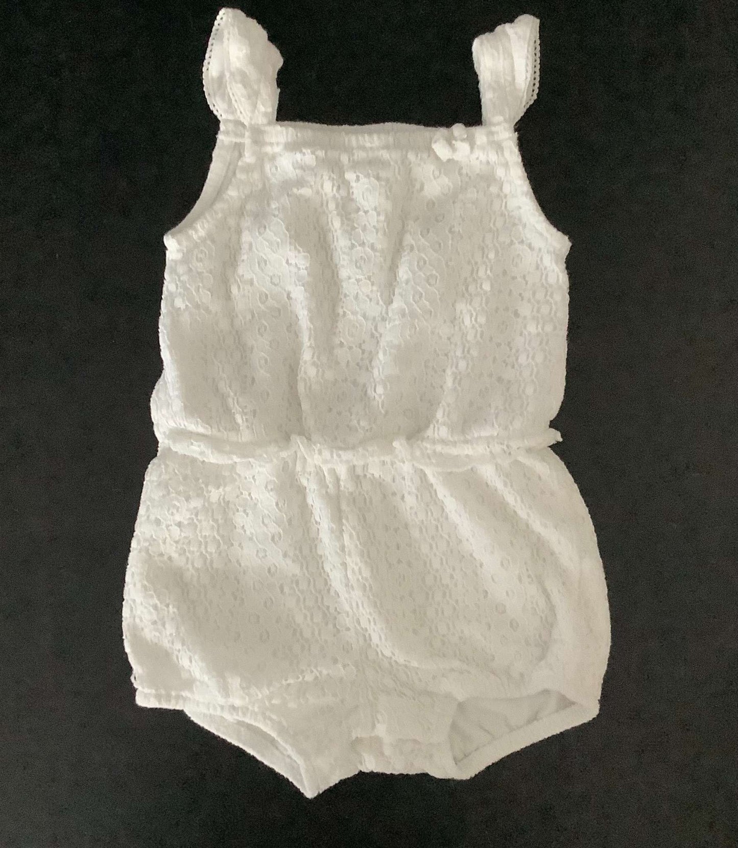 H&M Girls White Romper 9-12 months, Kids 12 Month (9-12M)