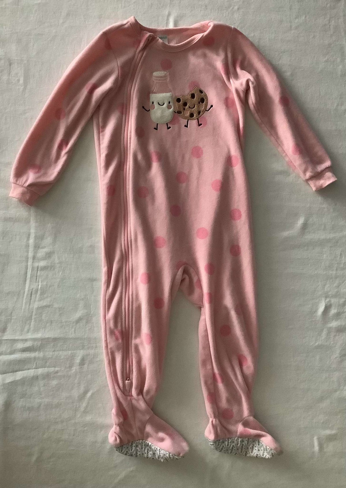 Pekkle Toddler Girl Fleece PJ Onesie 3T, Kids 3T