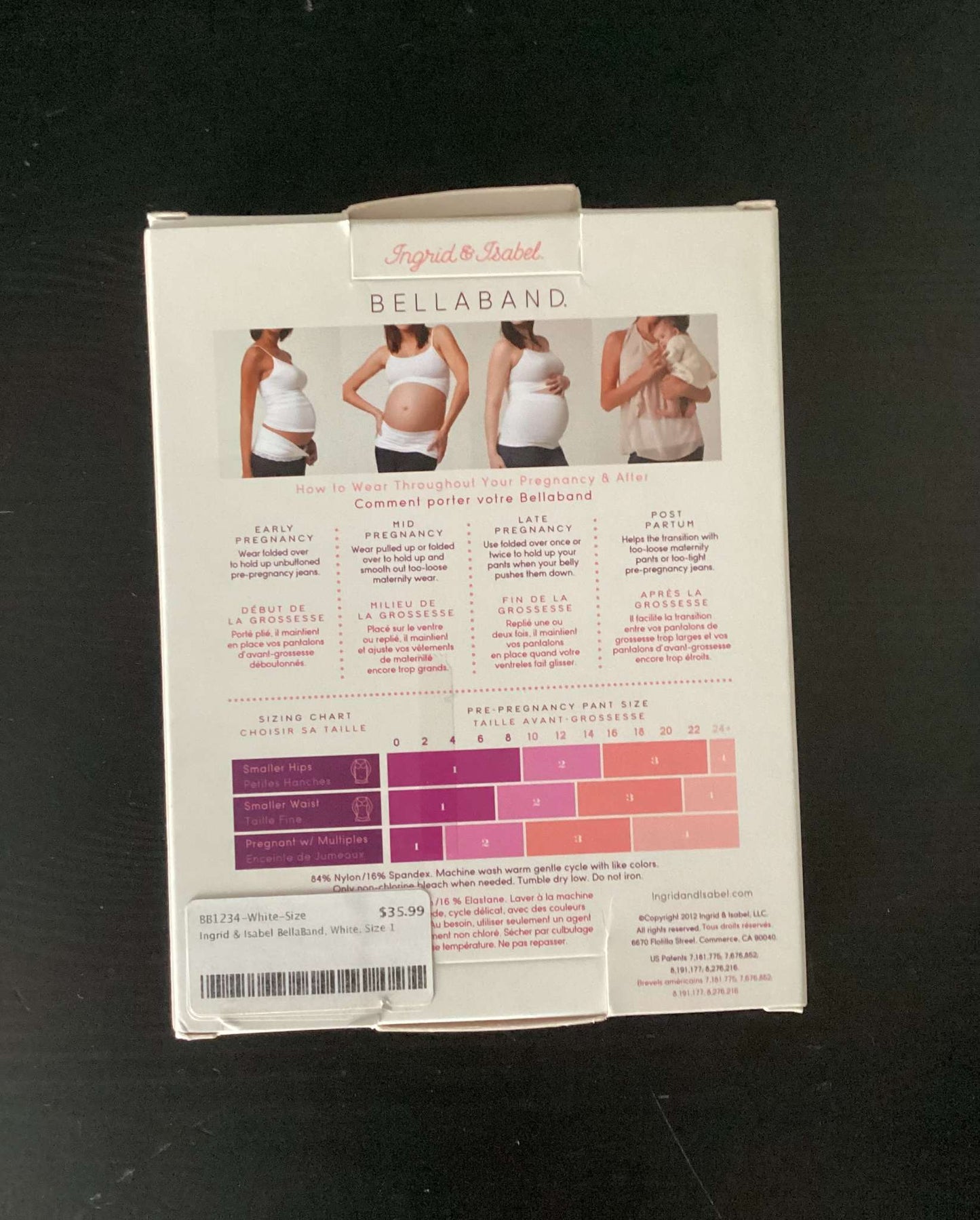 Ingrid & Isabel Bellaband , Maternity S (4-6)