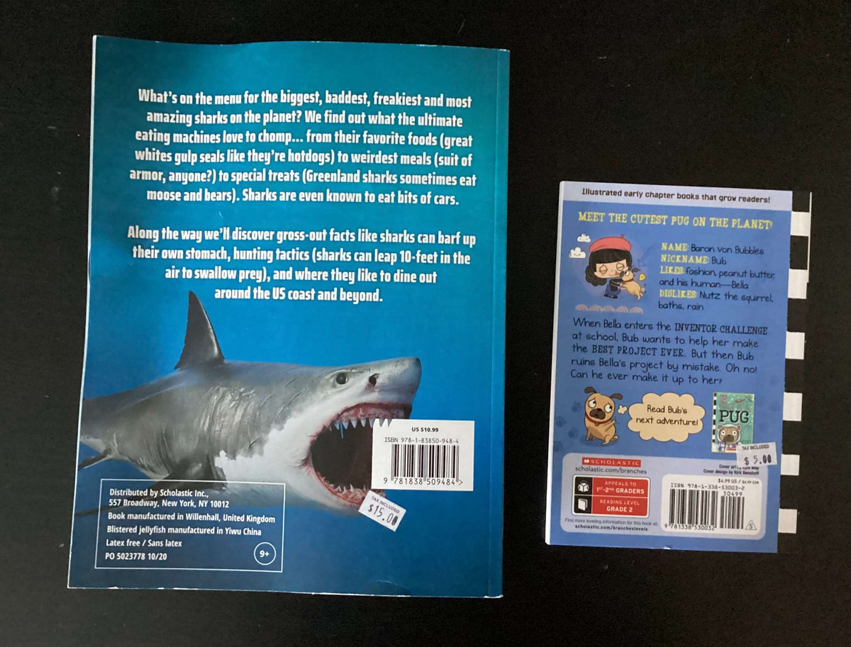 Bundle of 2 Books: Shark Food & Diary of a Pug