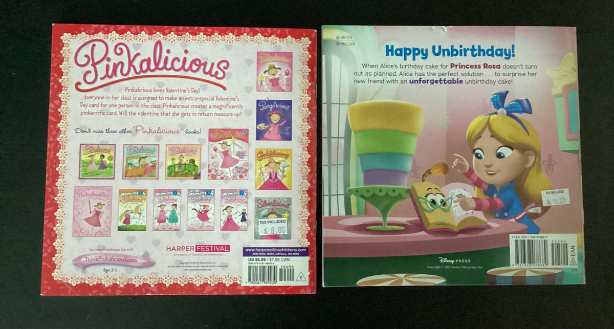 Alice's Wonderland Bakery: Unforgettable Unbirthday &  Pinkalicious: Pink of Hearts (Bundle of 2 books)
