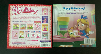 Alice's Wonderland Bakery: Unforgettable Unbirthday &  Pinkalicious: Pink of Hearts (Bundle of 2 books)