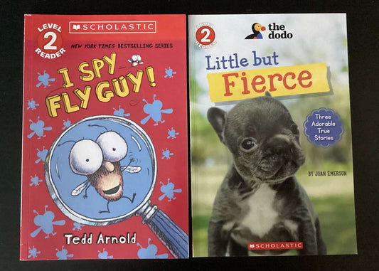 Easy Readers: I Spy Fly Guy by Tedd Arnold & Pete the Kitty Ready, Set, Go-Cart! by Kimberly & James Dean (Bundle of 2)