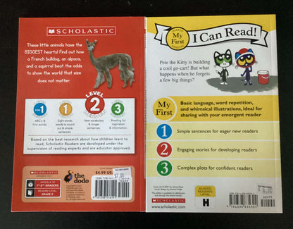 Easy Readers: Pete the Kitty Ready, Set, Go-Cart! by Kimberly & James Dean & Little But Fierce by Joan Emerson (Bundle of 2 Books)