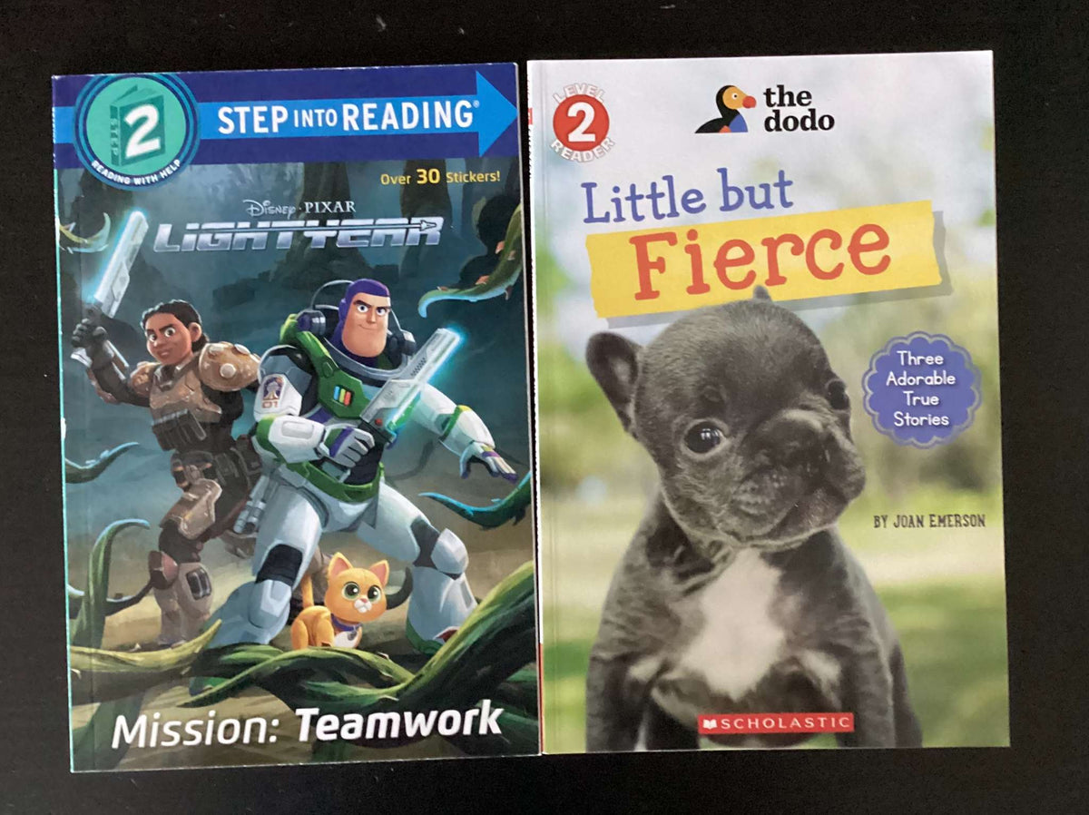 Easy Readers: Lightyear Mission: Teamwork & Little but Fierce (Bundle of 2 Books)