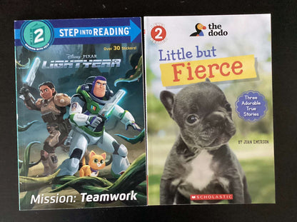 Easy Readers: Lightyear Mission: Teamwork & Little but Fierce (Bundle of 2 Books)