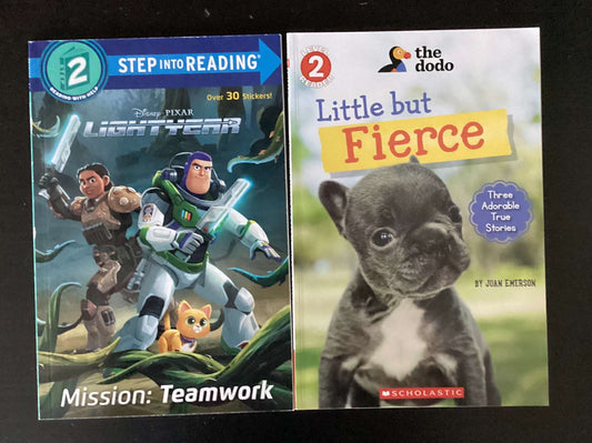Easy Readers: Lightyear Mission: Teamwork & Little but Fierce (Bundle of 2 Books)
