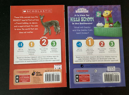 Easy Readers: Gabby's Dollhouse Kitty School & Little but Fierce (Bundle of 2 Books)
