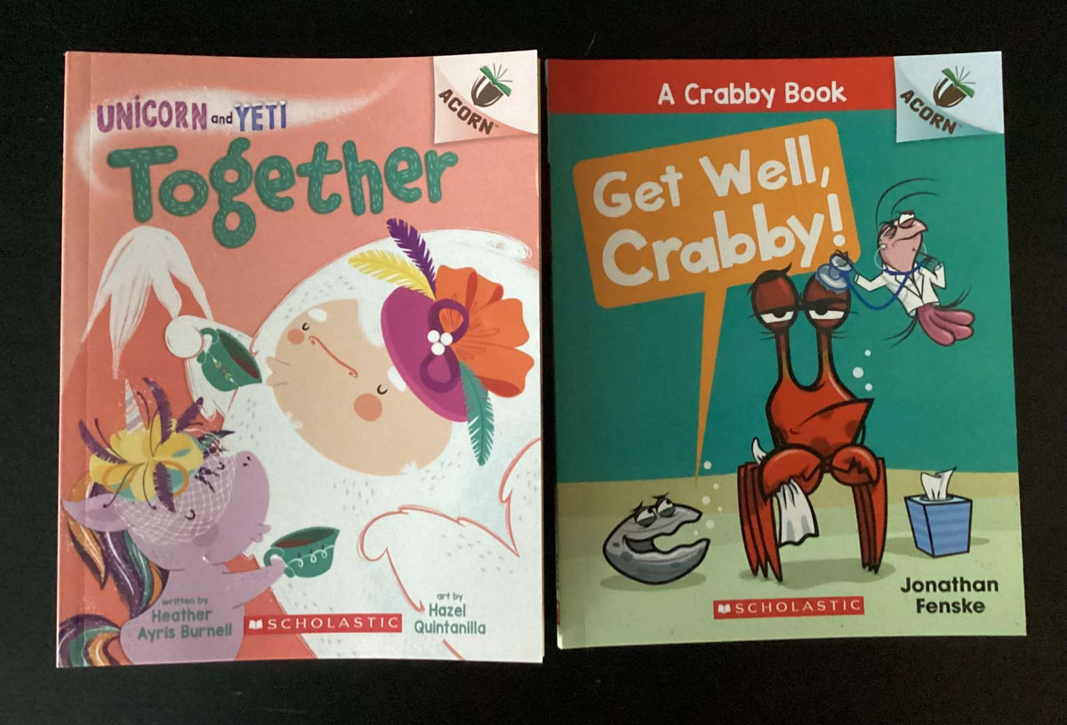 Bundle of 2: Get Well, Crabby! , Unicorn and Yeti: Together