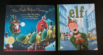 Bundle of 2 Books: Elf based on the film by David Berenbauum, The Night Before Christmas by Clement C. Moore.