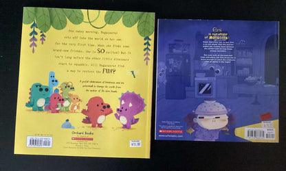 Bundle of 2 Books: The Hugasaurus by Rachel Bright, Emi Isn't Scared of Monsters by Alina Tysoe