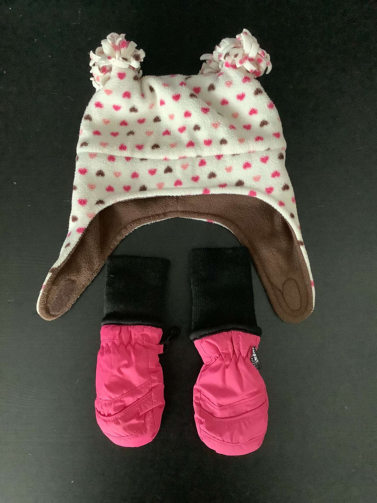 Bundle of 2 Items: Fleece Toque and Mittens (18-24 months), Kids 24 Month (18-24M)