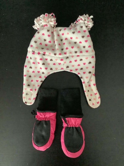 Bundle of 2 Items: Fleece Toque and Mittens (18-24 months), Kids 24 Month (18-24M)