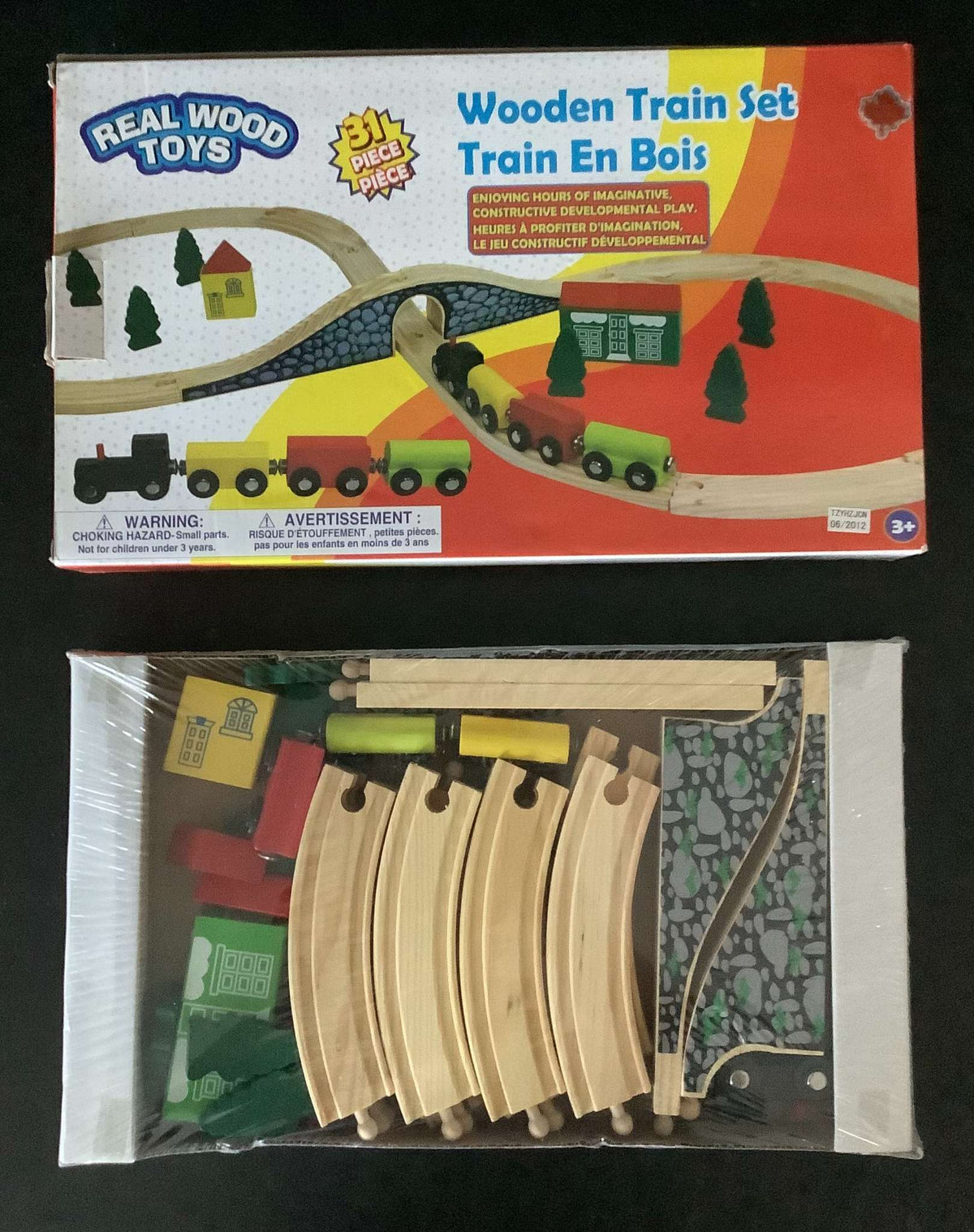 Wooden Train Set 31 pieces (Brand New)
