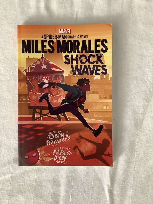 (New) Marvel  A Spider Man Graphic Novel: Miles Morales Shock Waves Written by Justin A. Reynolds