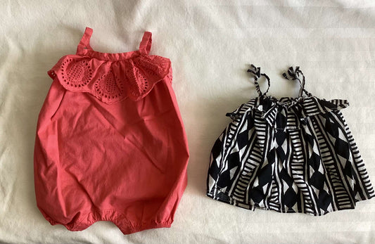 Girls Romper & Summer Top 3-6 months, Kids 6 Month (3-6M)