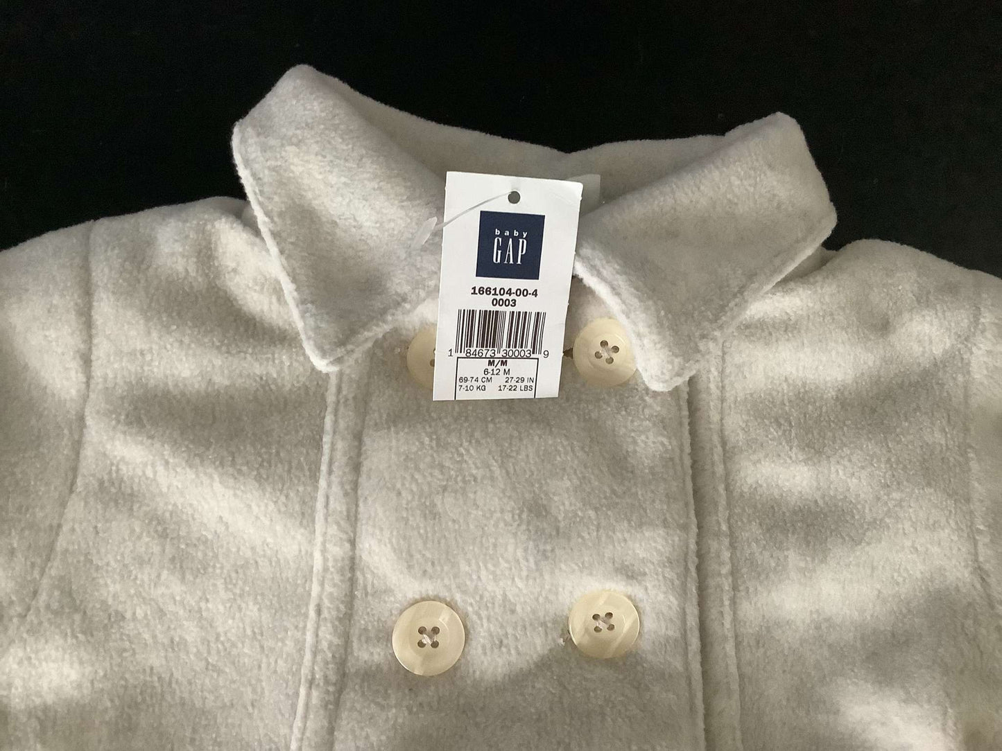 Baby Gap Girls Fleece Peacoat 6-12 months, Kids 6 Month (3-6M)