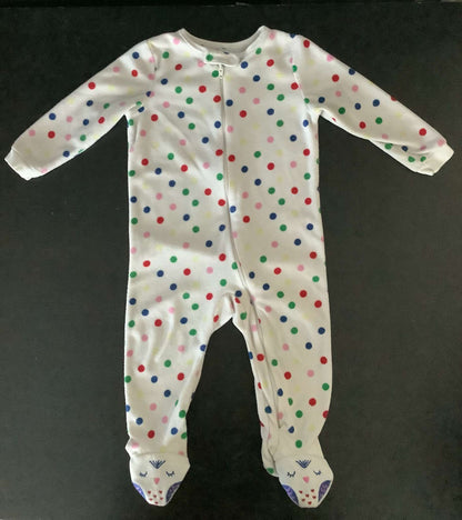Girls Halo Fleece Sleep Sack & Four (4) Fleece Sleep Onesie 12-18 months