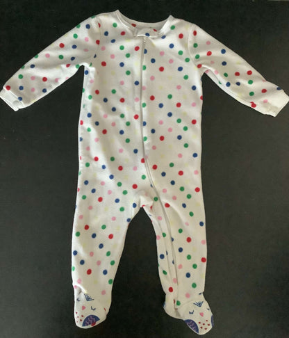 Girls Halo Fleece Sleep Sack & Four (4) Fleece Sleep Onesie 12-18 months
