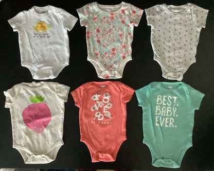 Girls Onesies & Legging Set (Bundle of 12) 3-6 months, Kids 6 Month (3-6M)