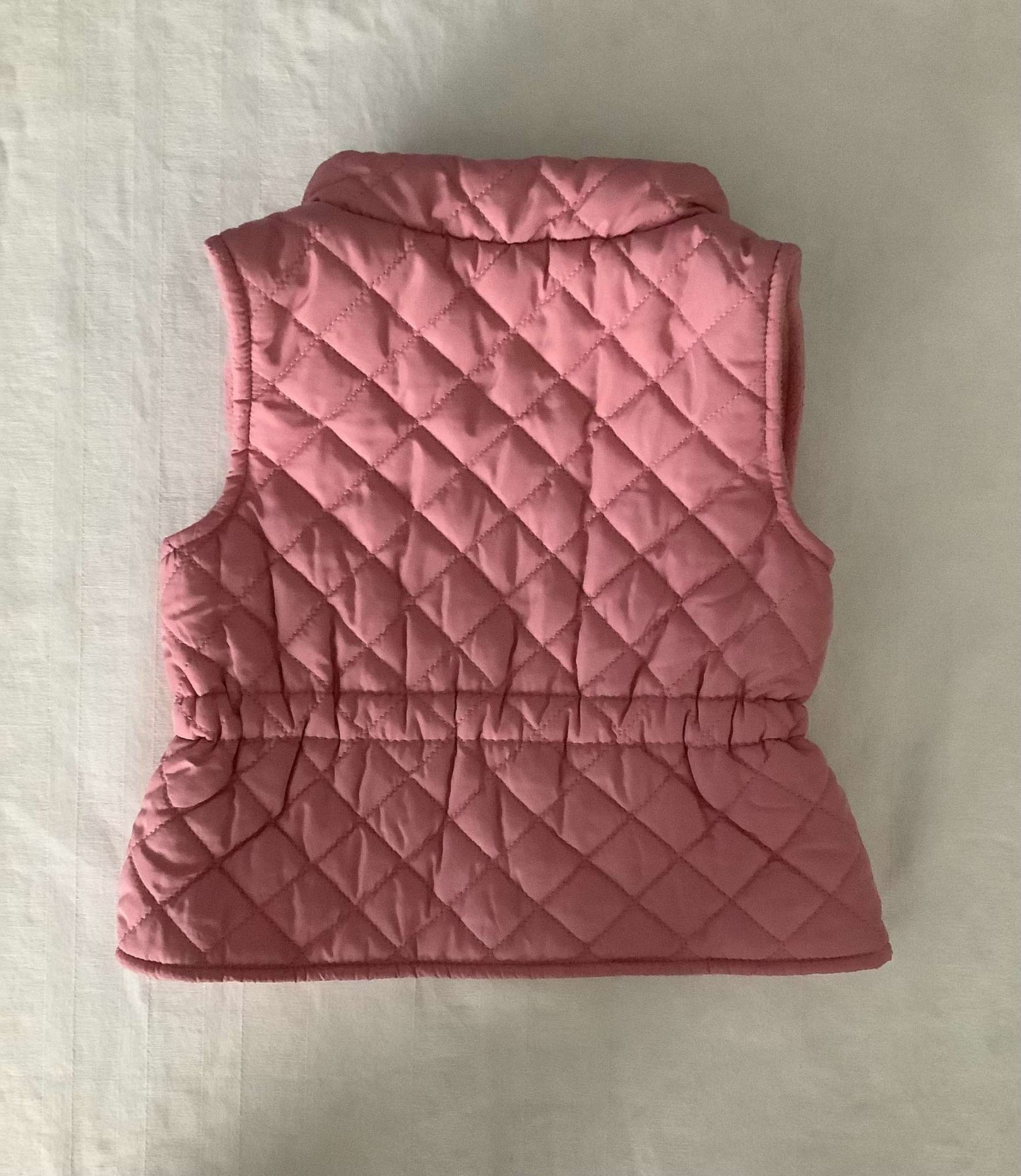 Old Navy Quilted Pattern Pink Vest 3-6 months, Kids 12 Month (9-12M)