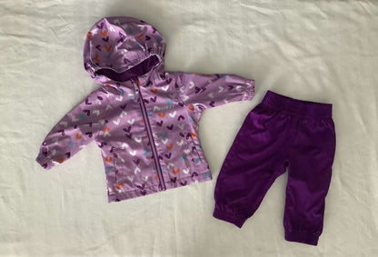 Gusti Girls Rain Jacket and Splash Pant Set 12 months , Kids 12 Month (9-12M)