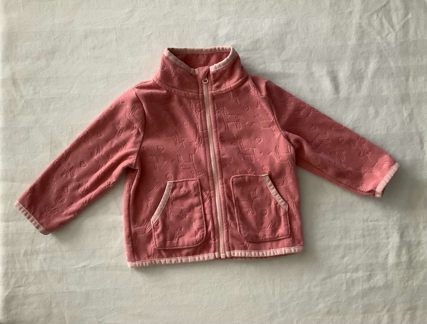 Joe Fresh Fleece Zip Up 6-12 months, Kids 12 Month (9-12M)