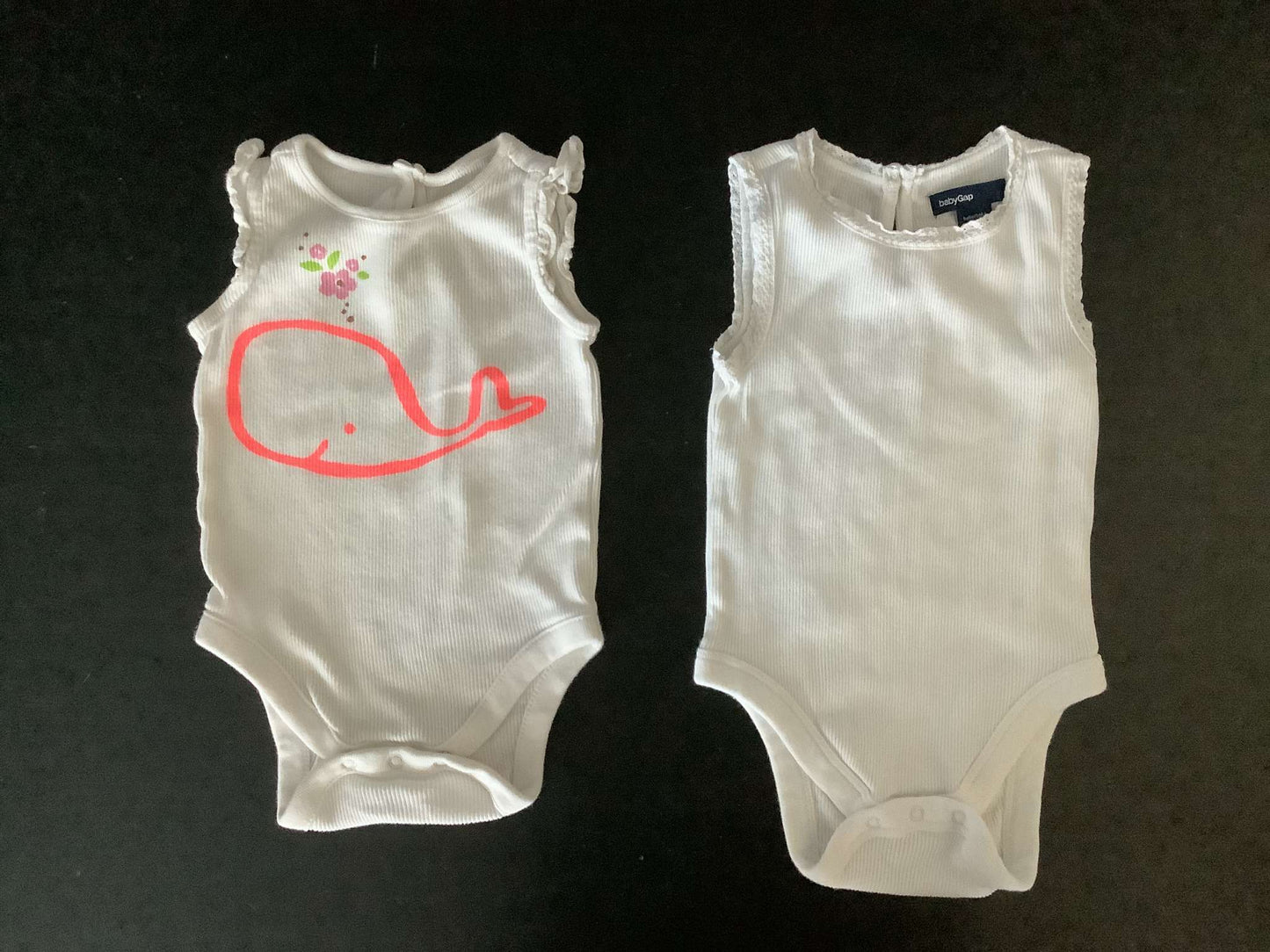 Girls Onesies and Leggings (Bundle of 5 items) 3-6 months, Kids 6 Month (3-6M)