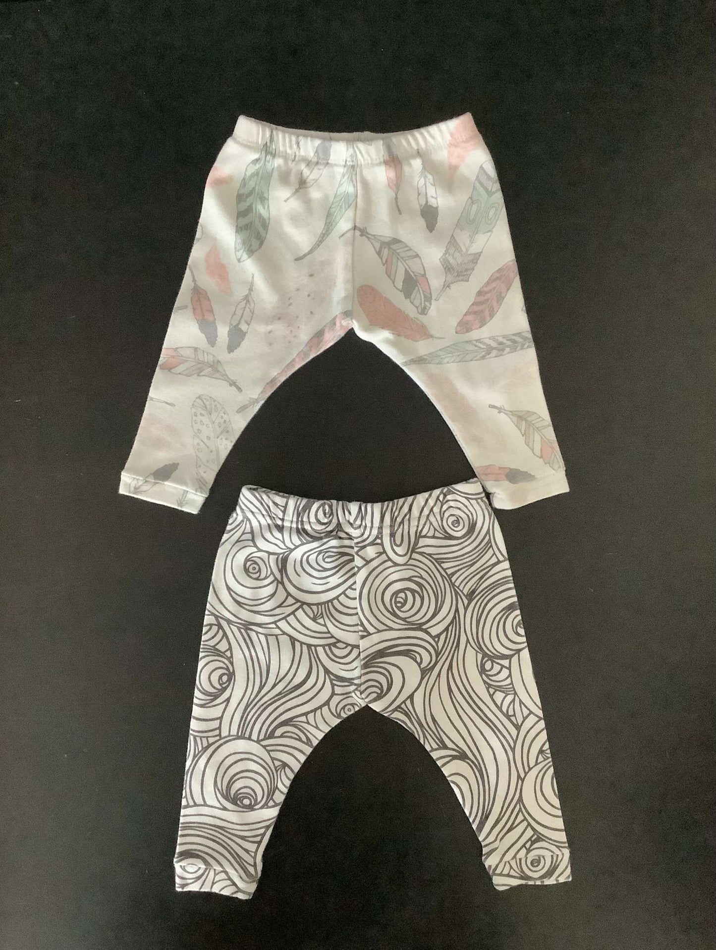 Teepee Tots & Co Girls Leggings (Bundle of 2) 3-6 months, Kids 6 Month (3-6M)