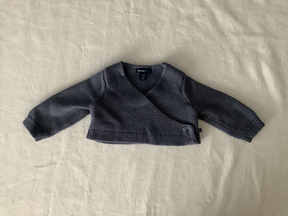 Baby Gap Navy Blue Ballerina Wrap Sweater , Kids 6 Month (3-6M)