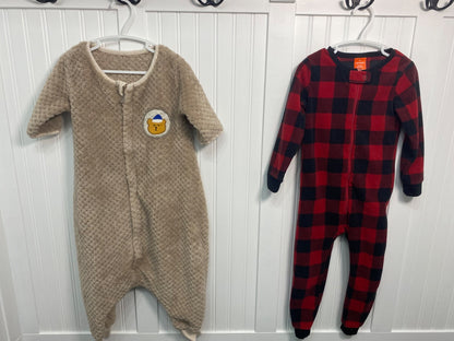 3T Sleeper Bundle: 1x Footless Sleep Sack; 2x Carters PJs, Kids 3T