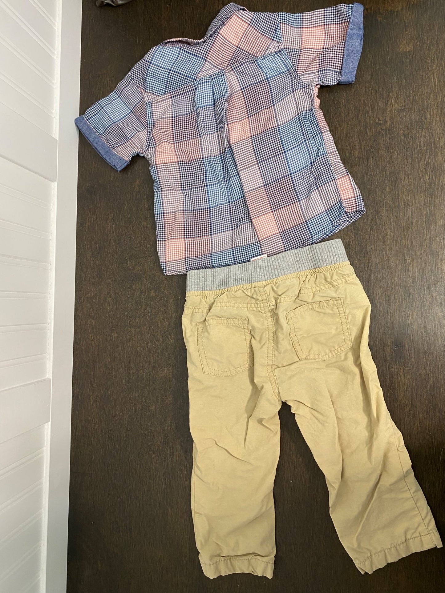 2x 18M Outfits with Cargo Pants and Shirts, Kids 18 Month (12-18M)
