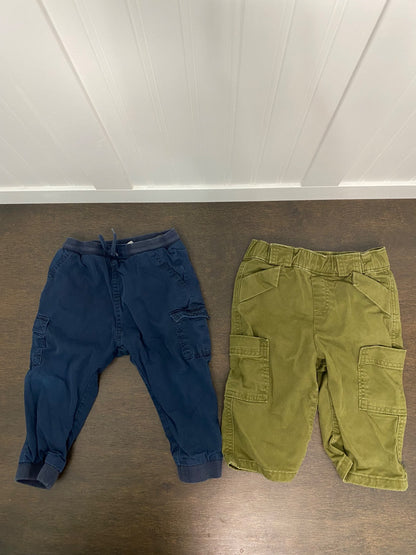 12-18 Month Toddler Boy Bundle: 2xCargo Pants + Baby Gap Sweater, Kids 18 Month (12-18M)