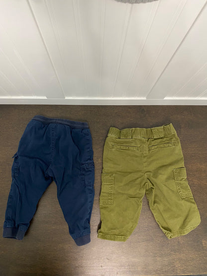 12-18 Month Toddler Boy Bundle: 2xCargo Pants + Baby Gap Sweater, Kids 18 Month (12-18M)