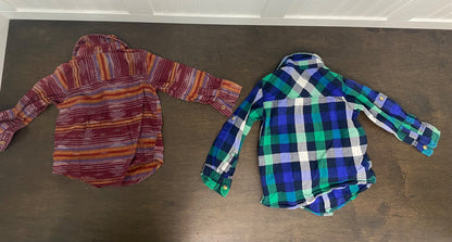5x 2T Boy Button-Up Shirts - VGUC, Kids 2T