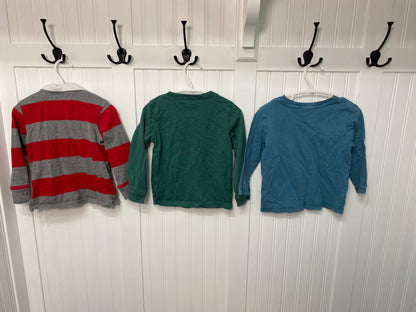 2T Boys Clothing Bundle: 1 Grey Jeans & 4 Long-Sleeve Shirts VGUC, Kids 2T