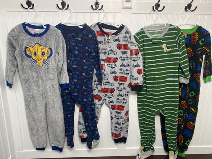3T Zipper PJ Bundle VGUC to EUC 5 sets, Kids 3T