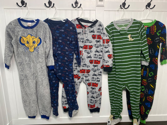 3T Zipper PJ Bundle VGUC to EUC 5 sets, Kids 3T