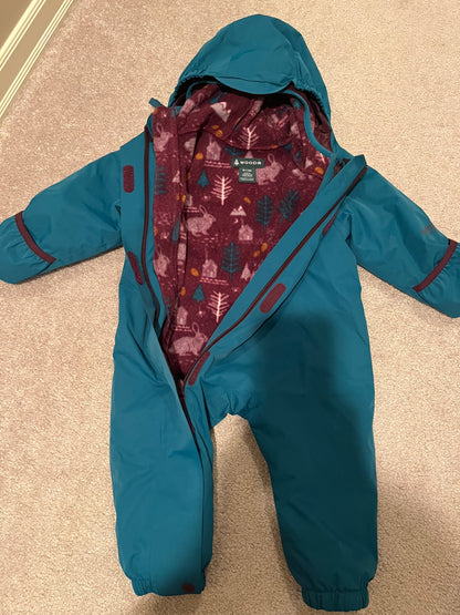Woods™ Infants' 2-in-1 Bunting Suit Turquoise 6-12 months, Kids 9 Month (6-9M)