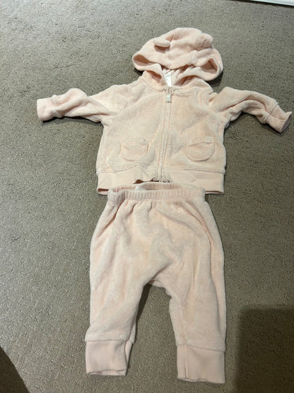 Matching pink sweatsuit, Kids 3 Month (0-3M)