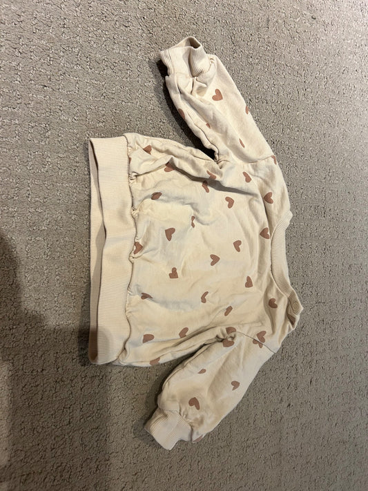 Heart print sweater , Kids 3 Month (0-3M)
