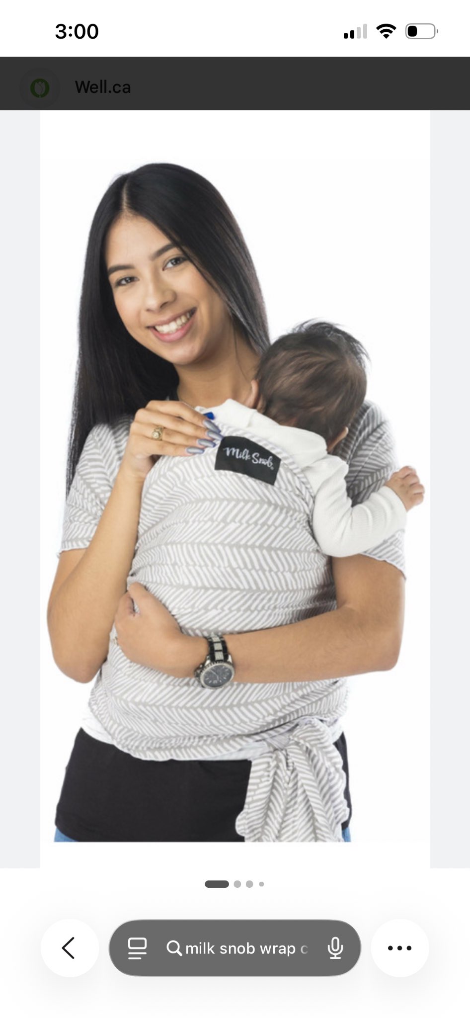 Milk Snob wrap carrier
