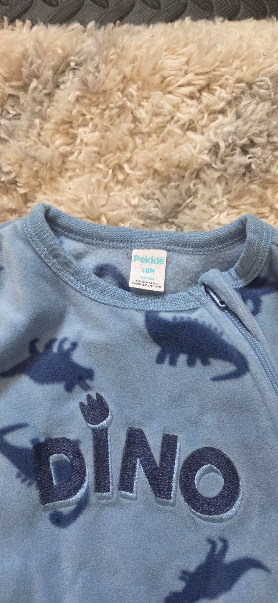 Dinosaur Footed Pajamas, Kids 18 Month (12-18M)