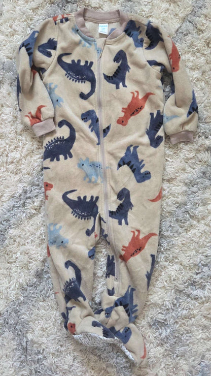 Dinosaur Footed Pajamas, Kids 18 Month (12-18M)