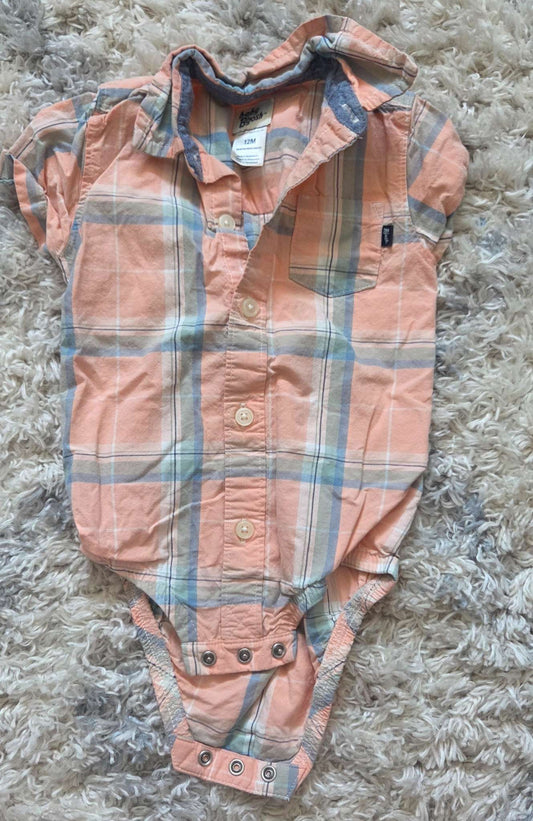 Collared Onesie, Kids 12 Month (9-12M)