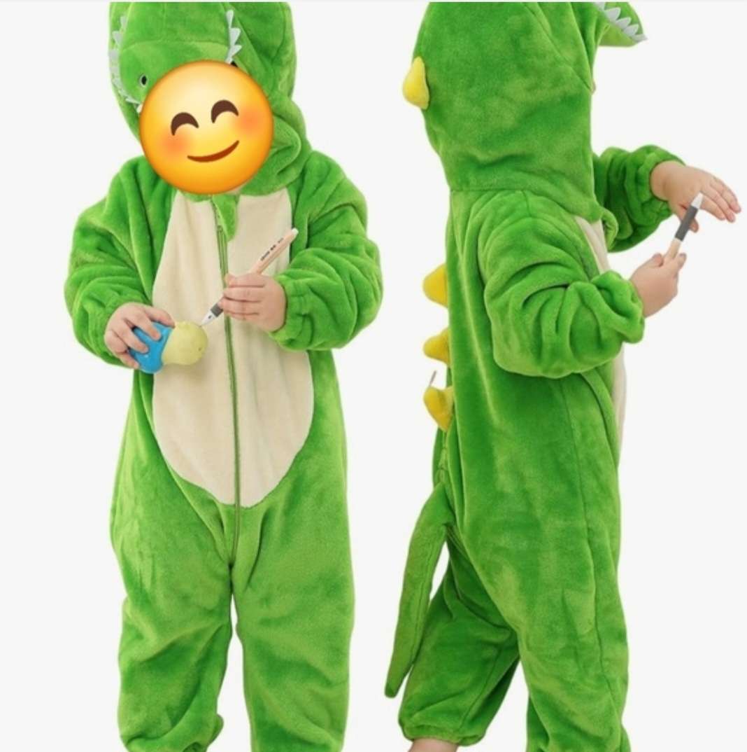 Green Dinosaur , Kids 12 Month (9-12M)