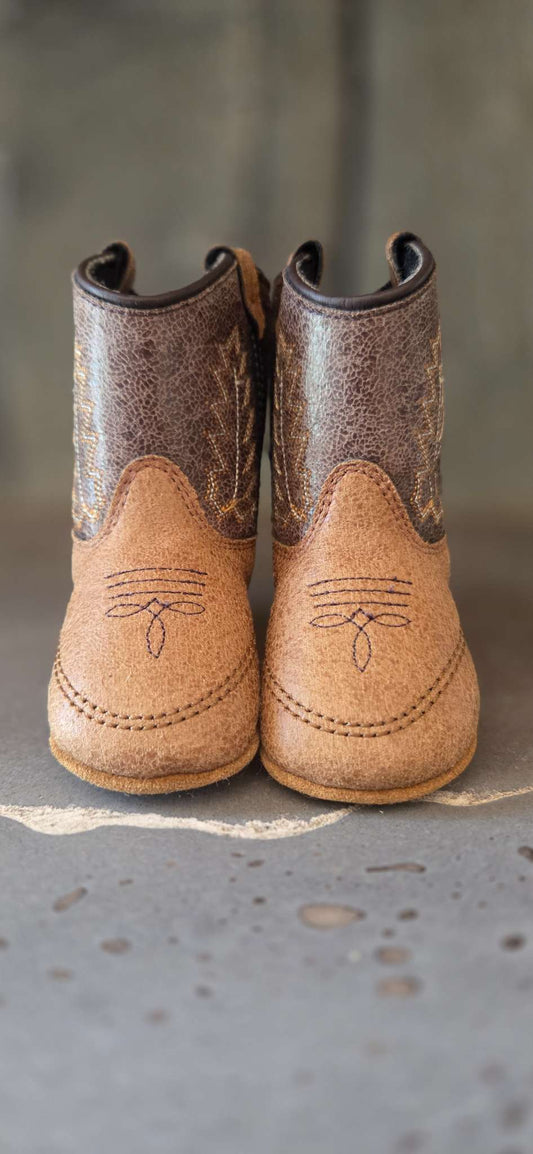 Old West Cowboy Slippers, Shoes 2 (Baby: 0-12 mth)