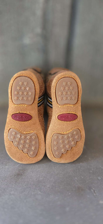 Old West Cowboy Slippers, Shoes 2 (Baby: 0-12 mth)