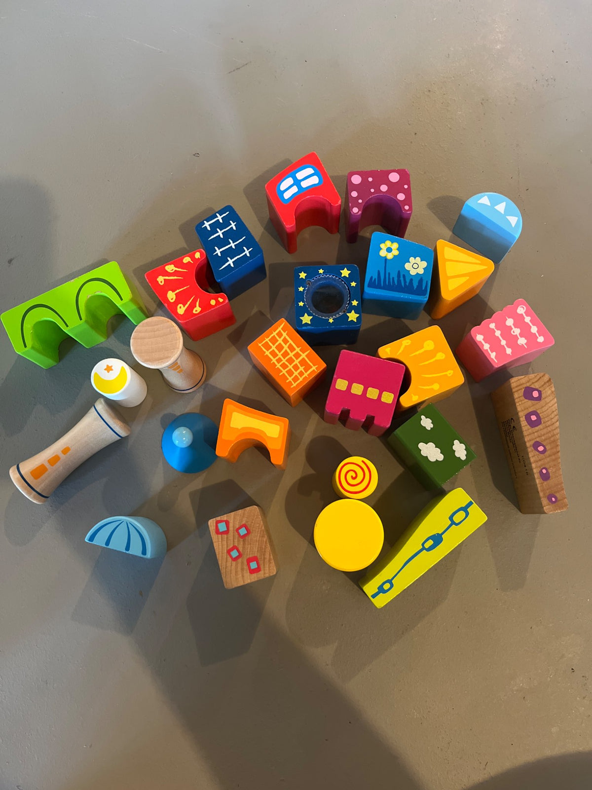 Colored Wooden Shape / Block Set