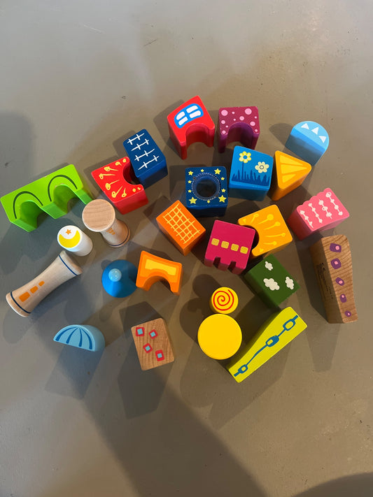 Colored Wooden Shape / Block Set